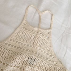 AEO crochet tank